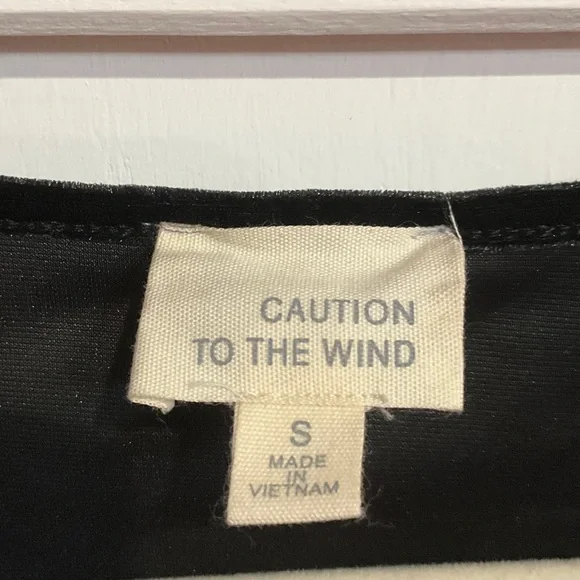 Caution To The Wind Black Velvet Short Sleeve Top - Picture 3 of 7